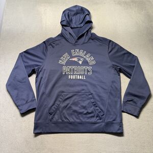 New England Patriots NFL Hoodie Mens XL Navy Blue Pullover Football Sweatshirt
